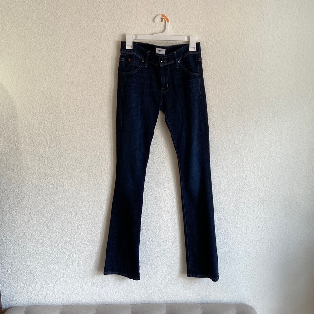 Hudson dark wash baby boot cut jeans